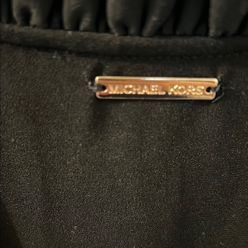 MICHAEL Michael Kors Black Shift Dress with Ruffle Details - Picture 5 of 6
